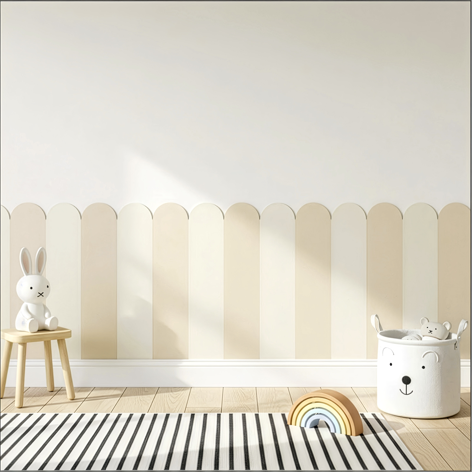 TEMU 20pcs Self-adhesive Soft Reusable Anti-collision Wall Protective Film Modern Home And Decoration Stickers, Suitable For Bedroom, Living Room,