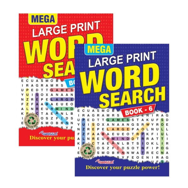 TEMU Mega Large Print Word Search Book A4 136 Pages 1pc Random Design P2154