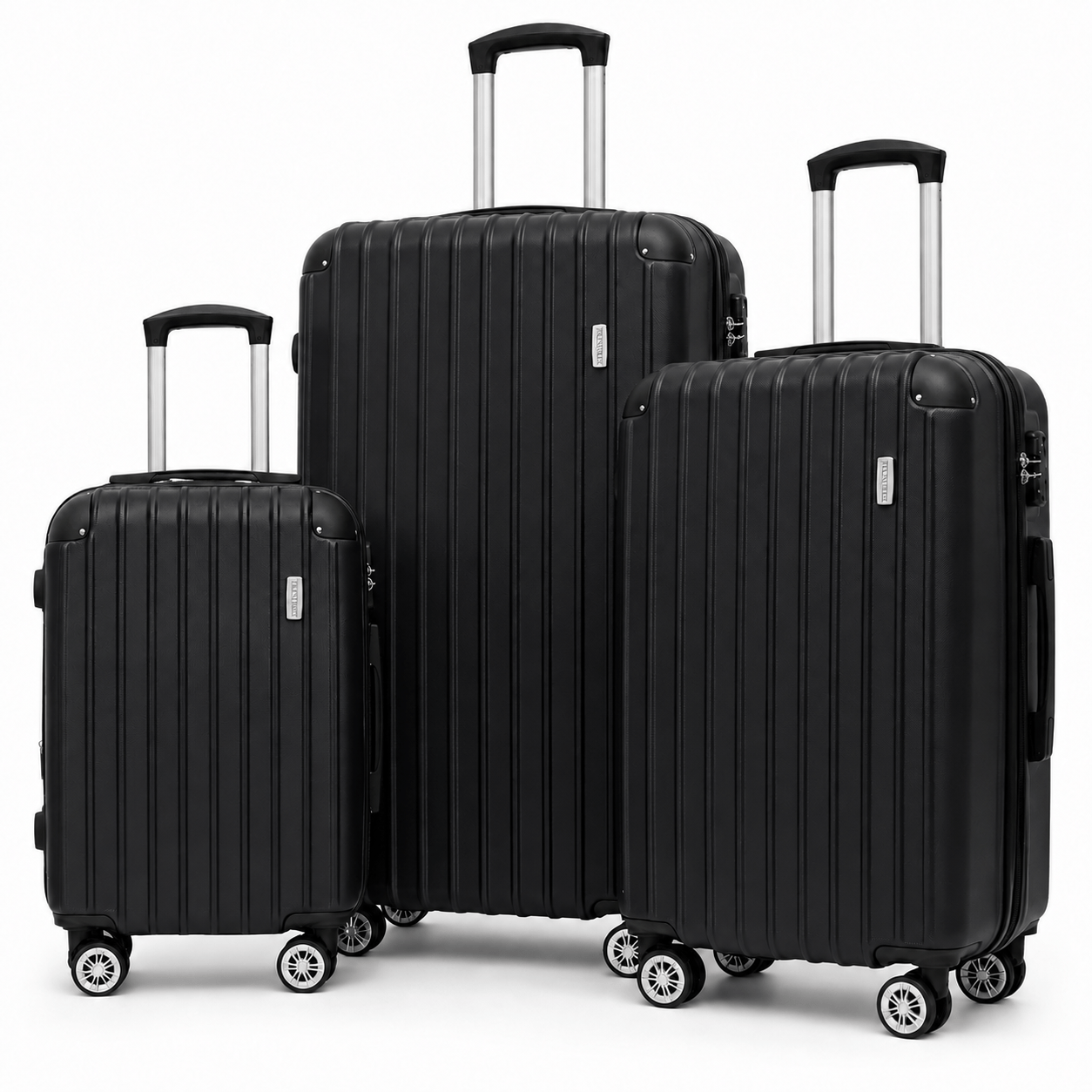 M/l/xl High-quality Hard Shell Suitcase Made Of Abs, Travel Suitcase With Tsa Lock, 360° Double Wheels, Telescopic Handle And Corner Protection, 5 Colors