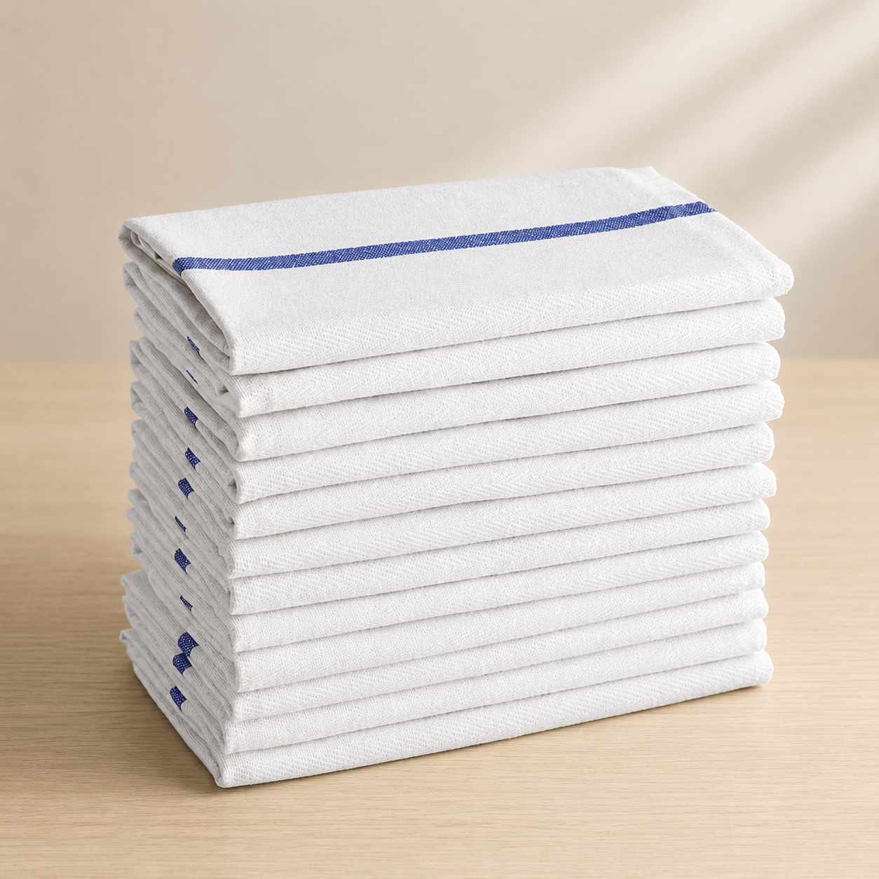 TEMU 10x Luxury Cotton Herringbone Tea Towels With | Kitchen Dish Cloths | Super Absorbent Glass Cleaning Towels | Reusable Kitchen Towels For Drying