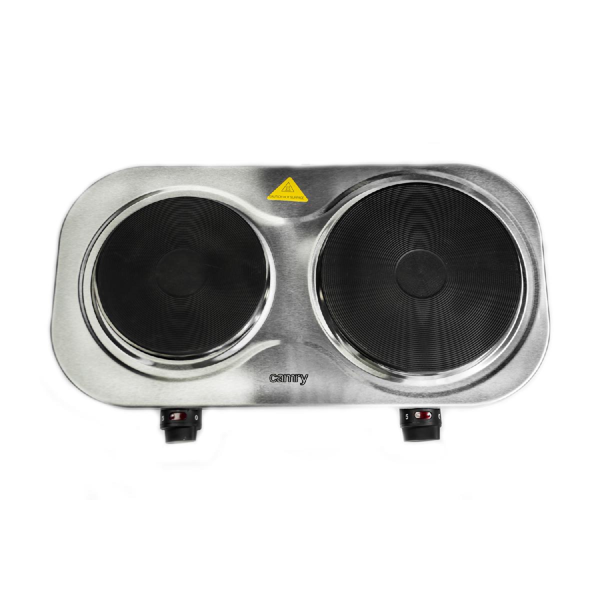 Image of Electric Double Cooktop Diameter 18.5 And 15.5 Cm Cr 6511