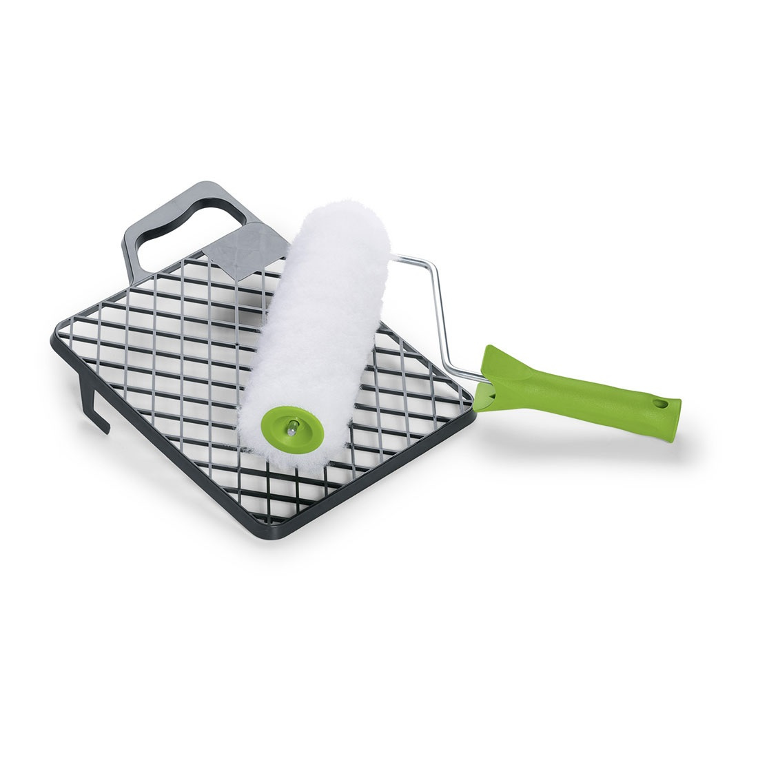 Paint Roller Set With Paint Tray, Solvent-resistant Polyester, 20mm White Nap, 25cm