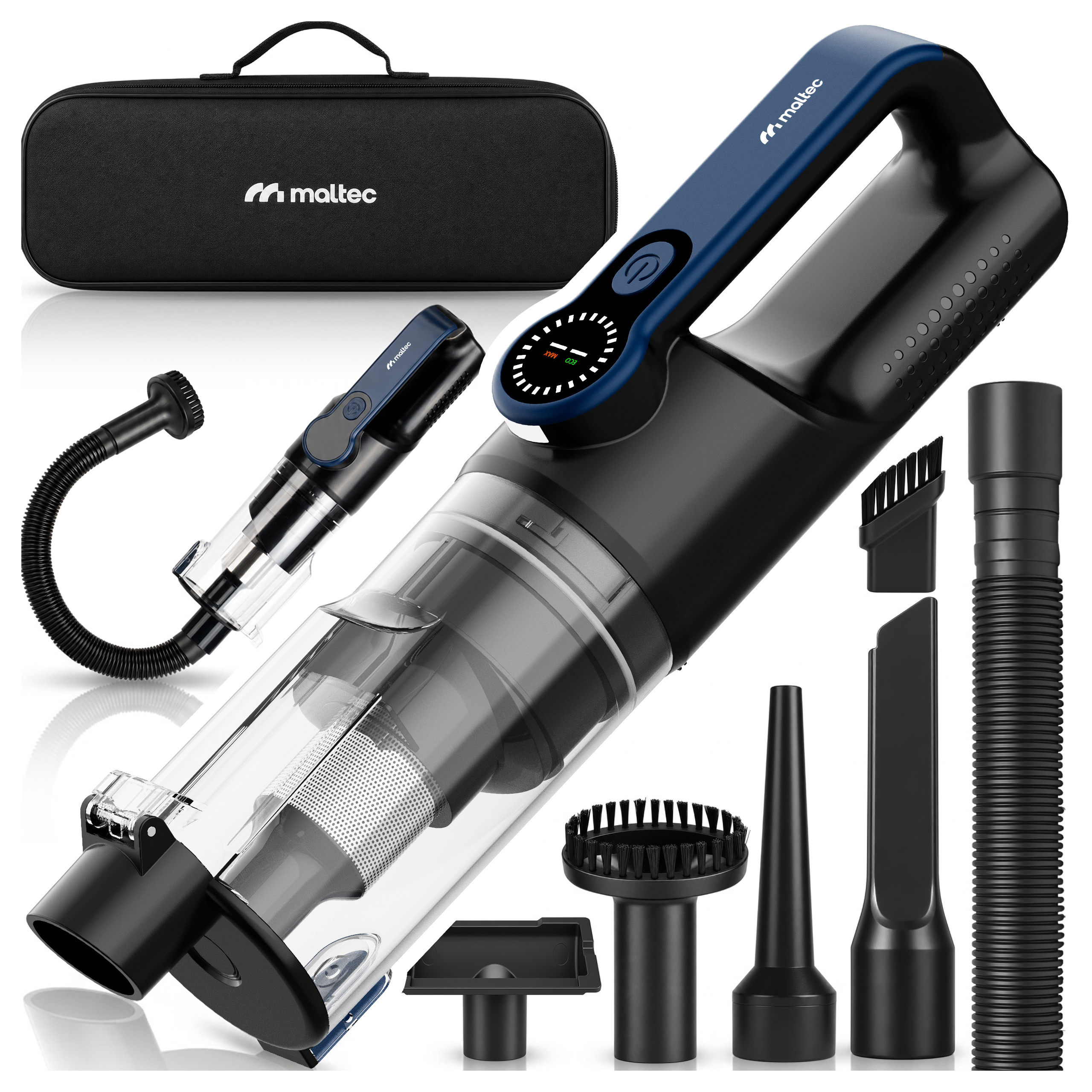 TEMU Cyclone-150 Cordless Handheld Car Vacuum Cleaner With Blower Accessories