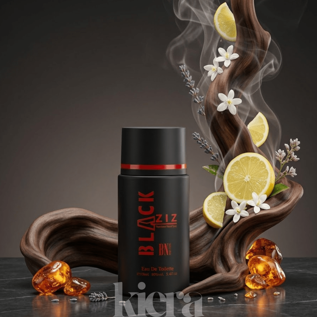 - Black Ziz Eau De Toilette 100ml - & Spicy - Long-lasting Masculine Fragrance (notes Of Lemon, Lavender & Amber)
