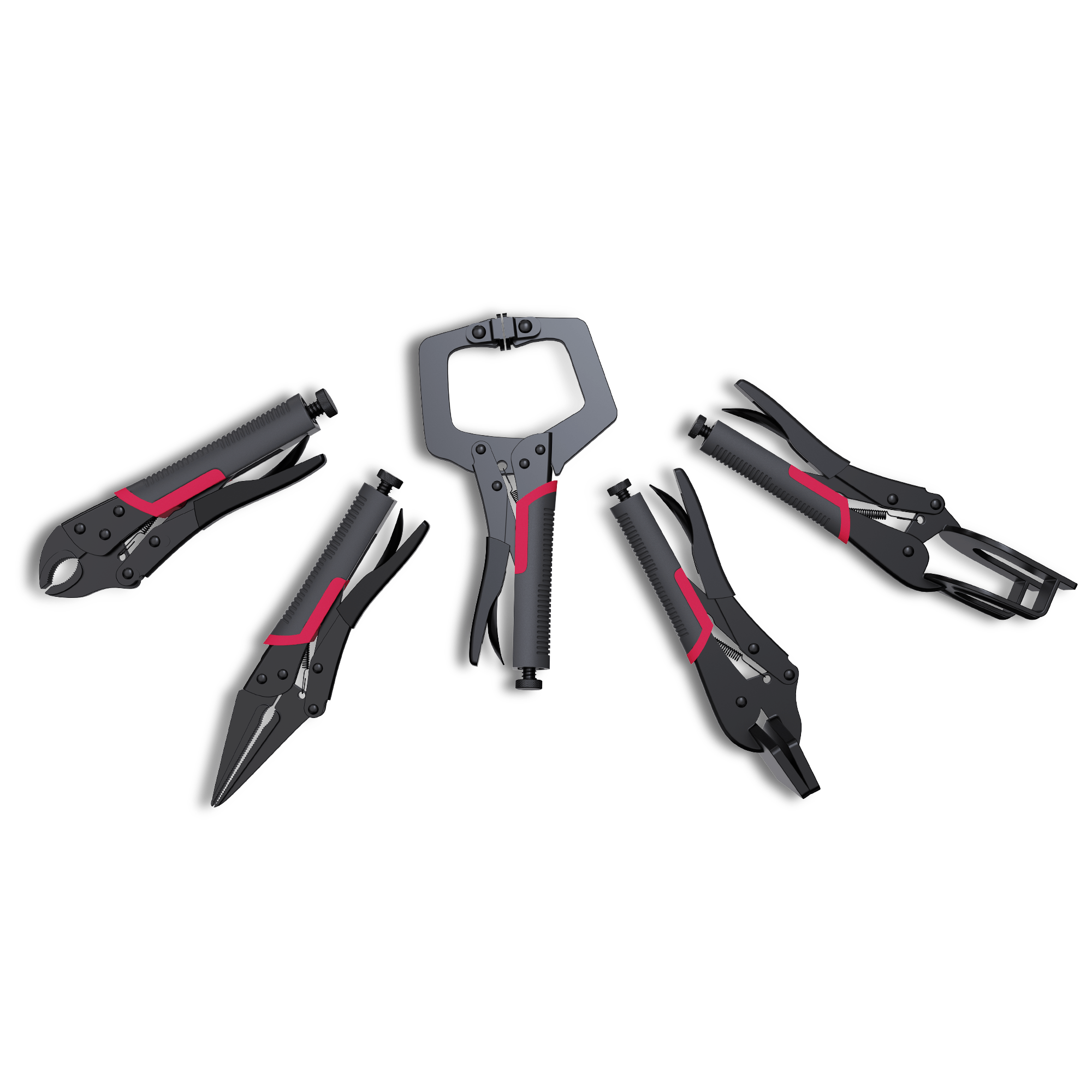 Image of Pipe Wrench Set, Standard Pointed Tip For Welding And Repair, Steel Grip Wrench Set With Jaw Shapes For Welding, Repair, And Diy Work