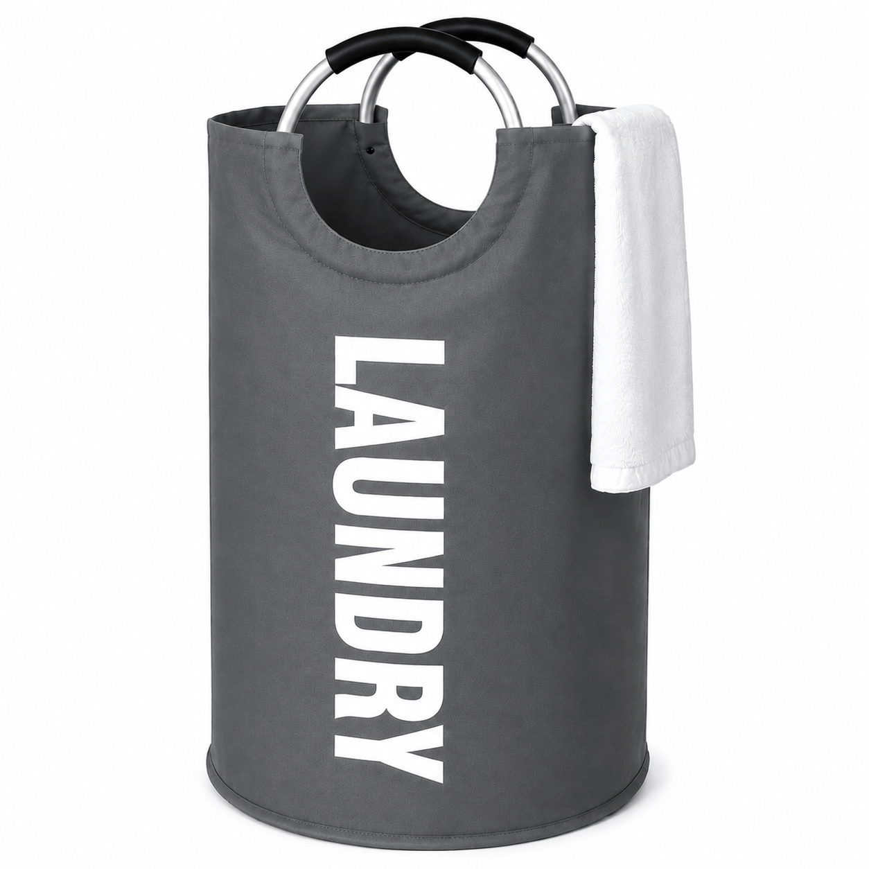 90L Large Foldable Laundry Basket Hamper with Handles
