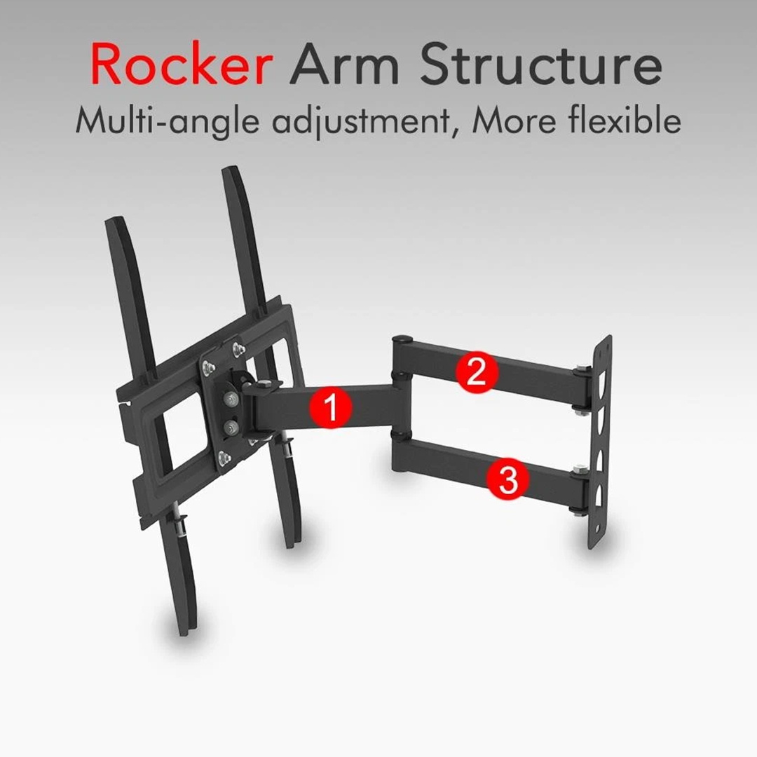 Bracket for Mounting TVs with Dual Swivel Arm