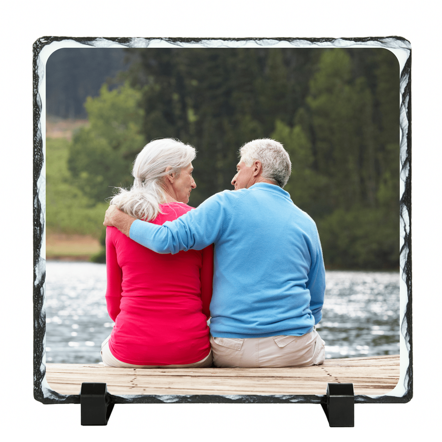 Personalised Sublimation Photo Slate, Custom Photo Rock Plaque