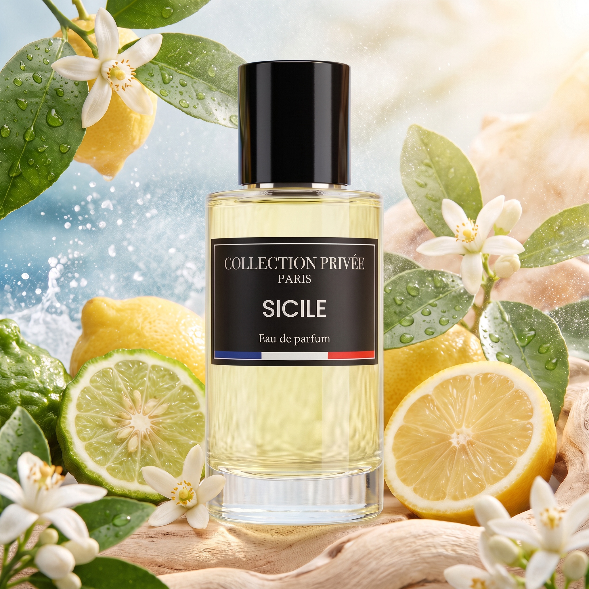 TEMU SICILE COLLECTION PRIVÉE PARIS 50ml – Eau de Parfum aux Notes d’Agrumes, et Bois , Accord et