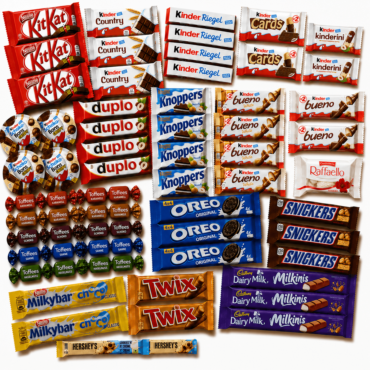 Giant Chocolate Box/ Xxl Choco-box/ With Branded Chocolate/ Kinder Chocolate / Value Pack / Gift Box/ Office Snack Box/ Perfect For Everyone/ Over 40pcs/ Kinder Chocolate Box