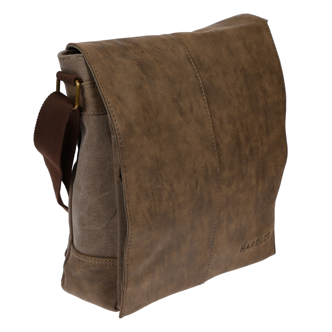 Image of Men's Ladies' Bag Shoulder Bag Messenger Bag Canvas With Flap Crossover