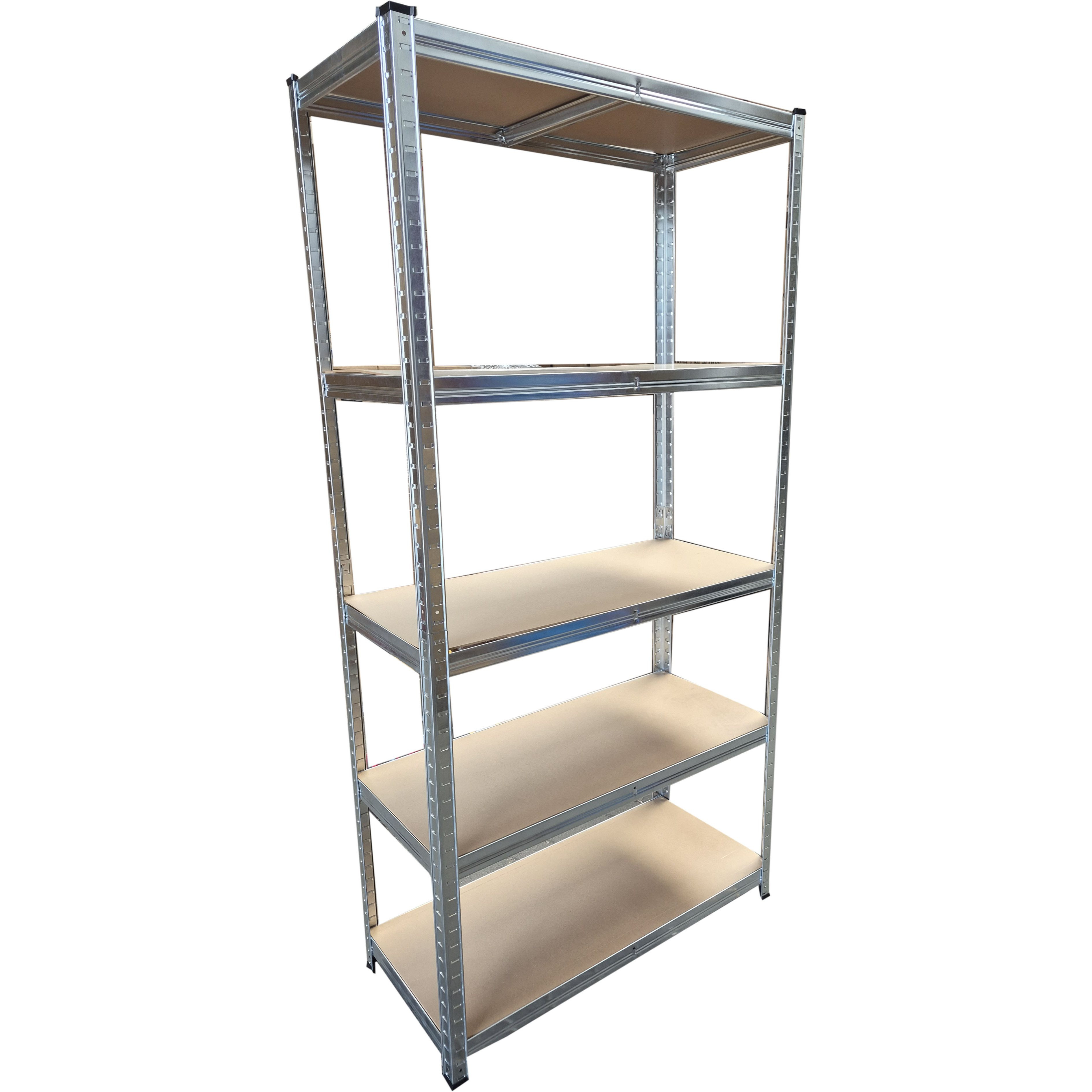 Heavy-duty Metal Shelving Unit 180 X 90 X 40cm, Modular Workshop And Basement Rack