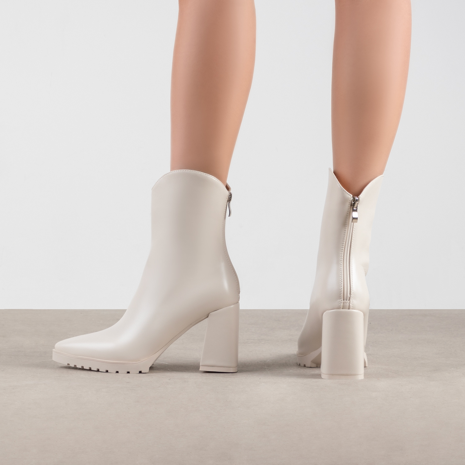 Image of Block Heeled Ankle Boots
