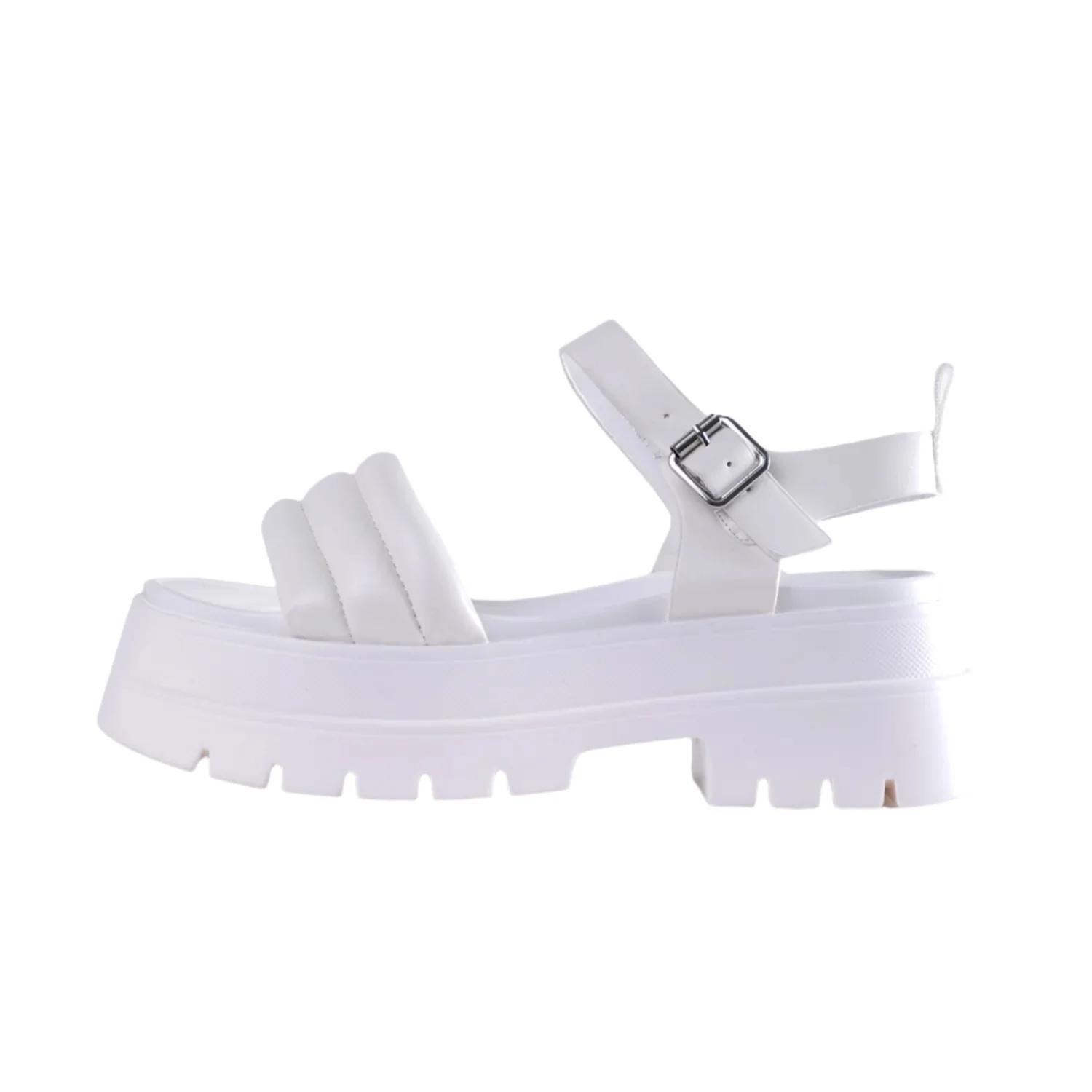 Image of Brenner Chunky Padded Sandal In White