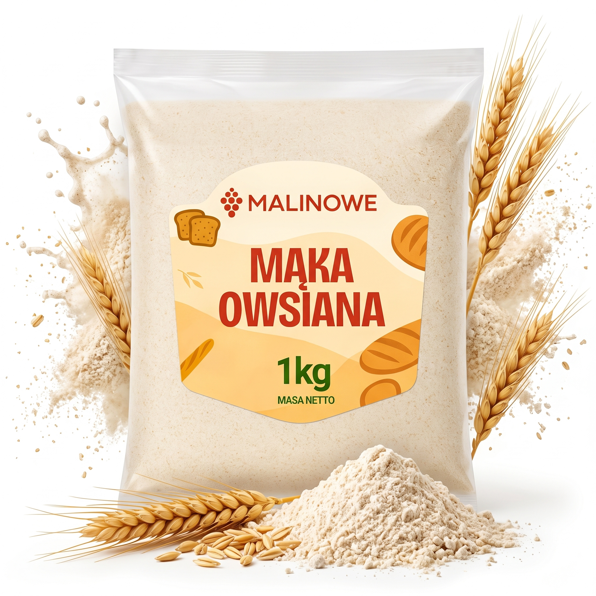 Image of Oat Flour 1kg Natural Excellent