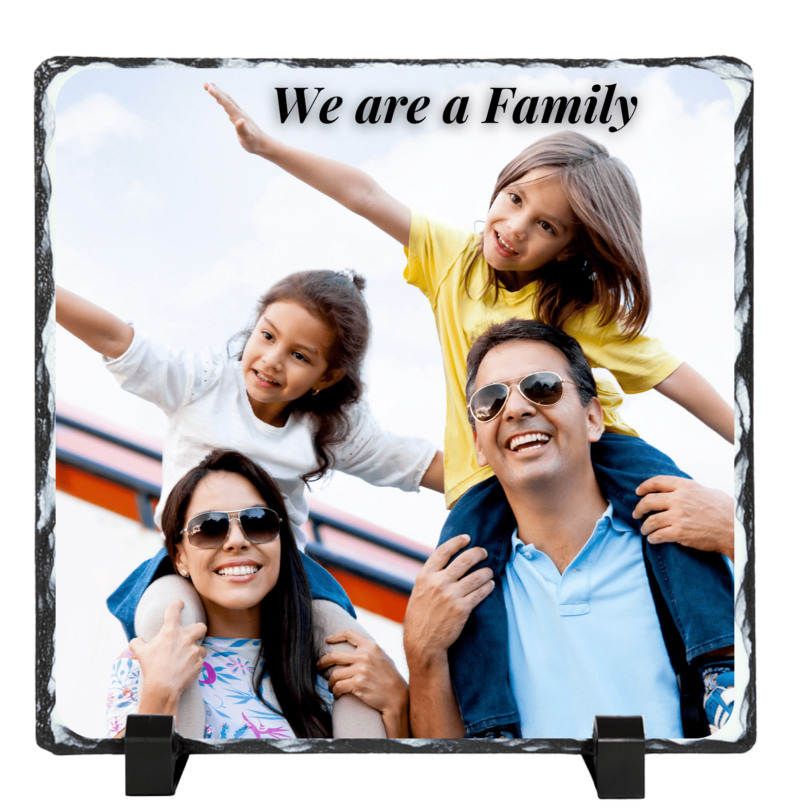 Personalised Sublimation Photo Slate, Custom Photo Rock Plaque