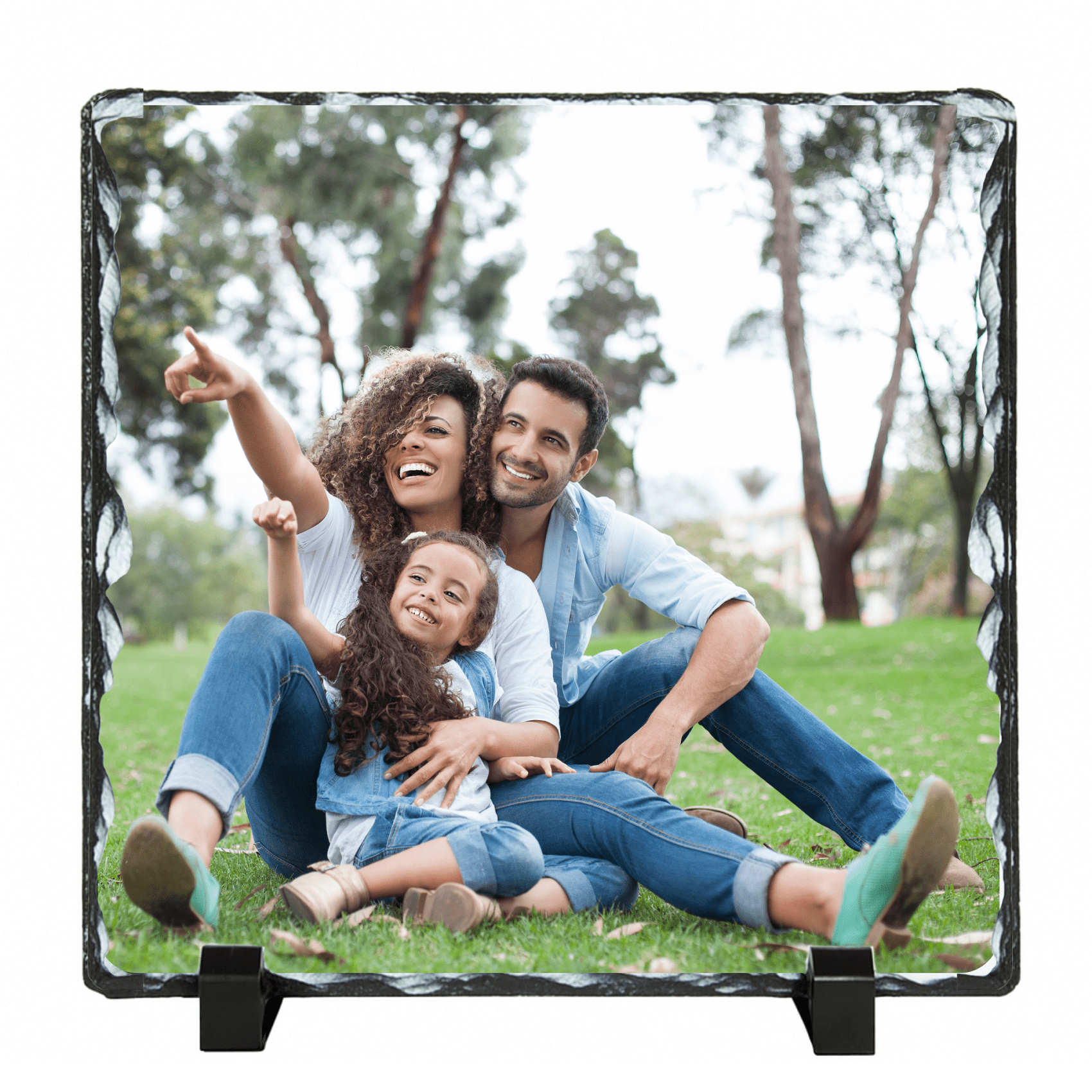 Personalised Sublimation Photo Slate, Custom Photo Rock Plaque