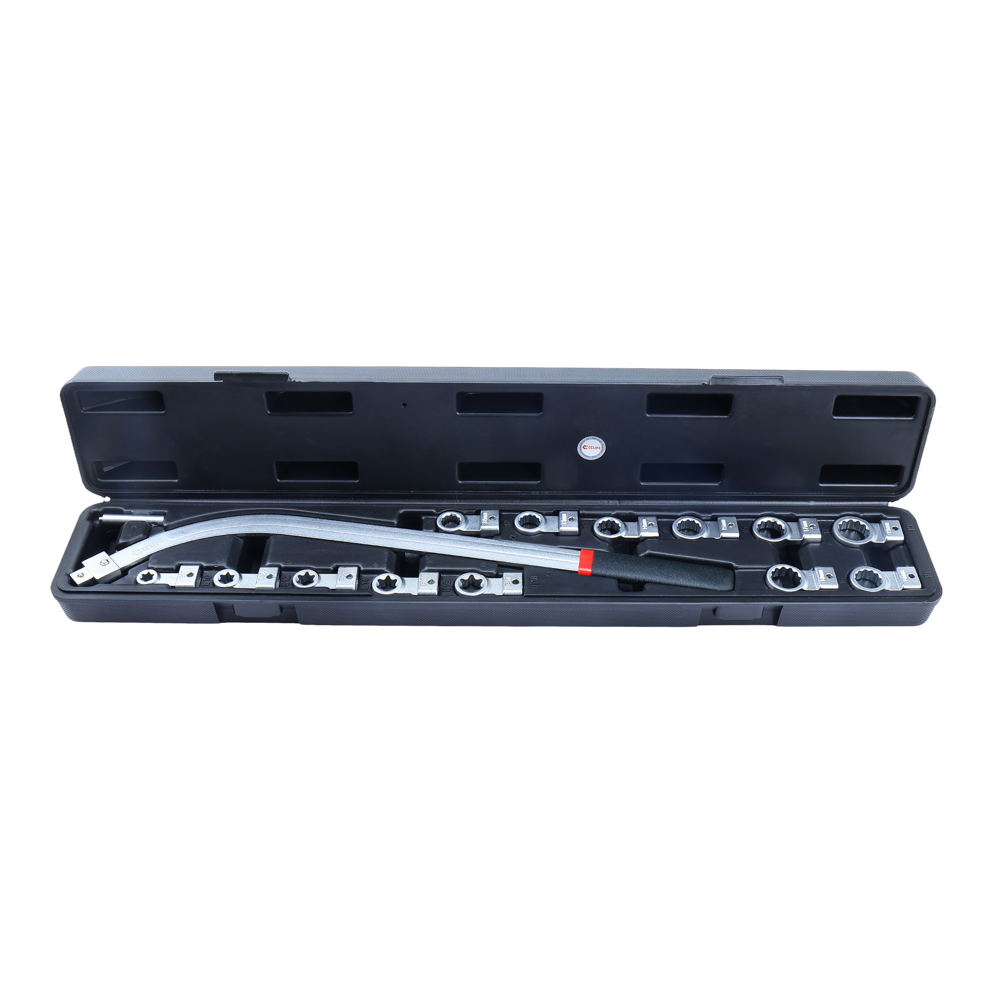Image of Tool Set 15pcs E10-e18 12-19 Mm Curved Lever Anti-slip Grip For Narrow Engine Spaces /s45c/40cr Steel