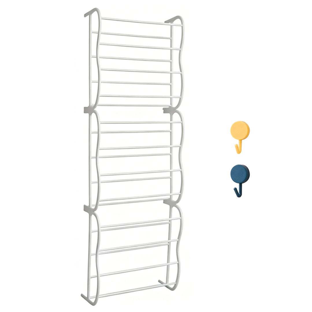 TEMU 12-layer Hanging Shoe Rack, Over-the-door Shoe Organizer, Space-saving Shoe Storage Rack For Home, Dorm, And Hallway