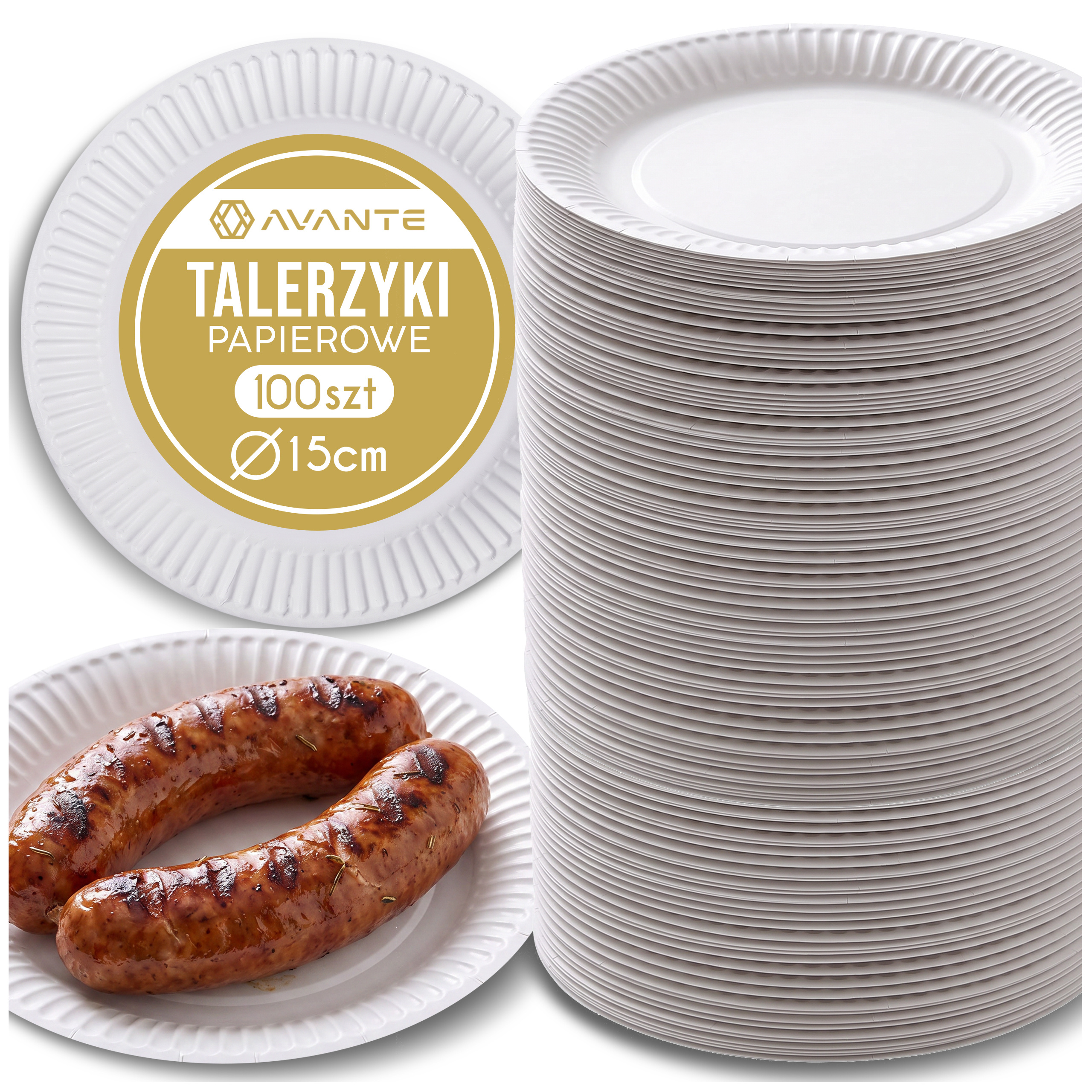 TEMU PLATOS DE PAPEL BLANCOS REDONDOS PARA POSTRE 15CM JUEGO DE 100 piezas. Platos Desechables de Celulosa para Pastel y Snacks. Platos de Papel