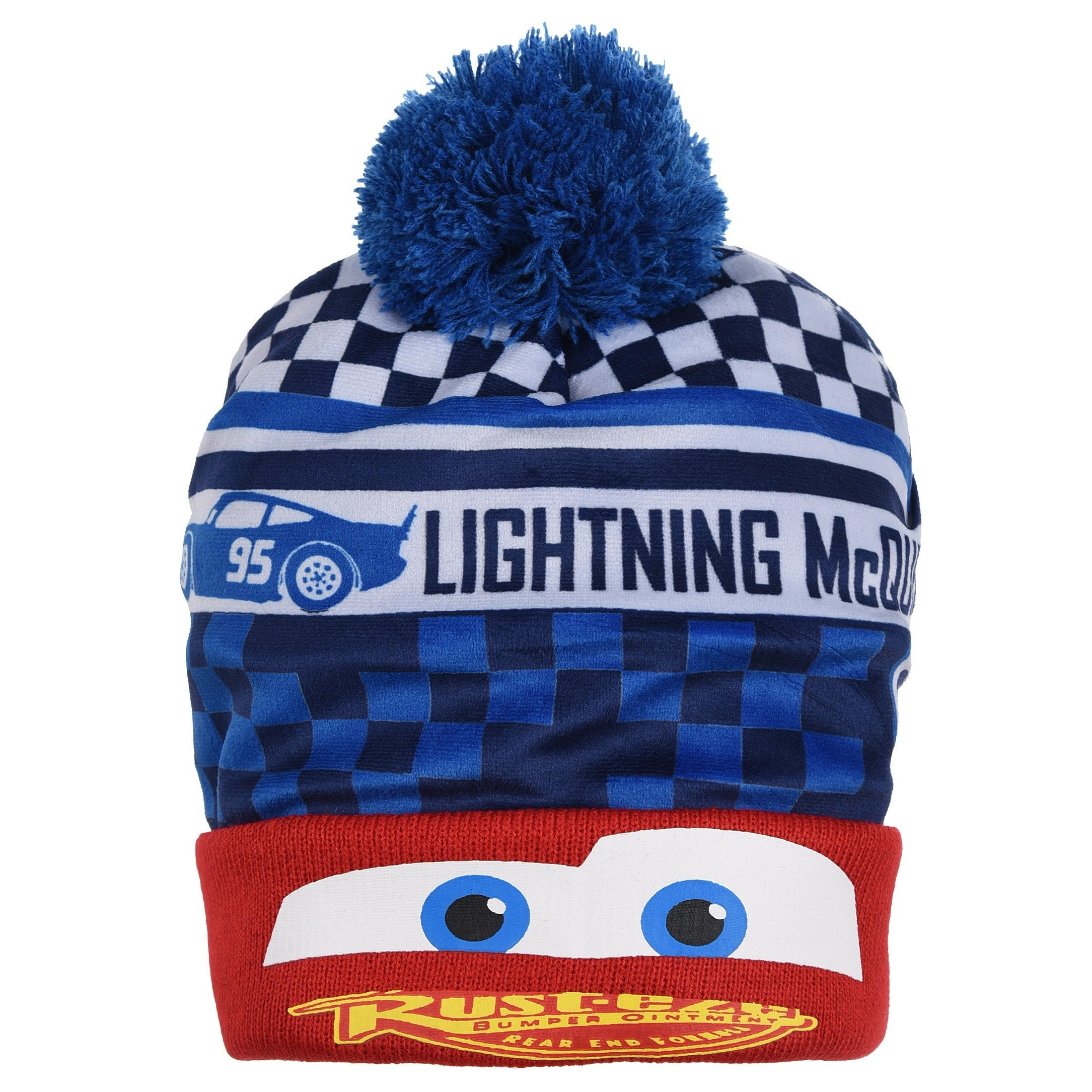 Cars Kids Boys Winter Hat Pom-pom Beanie