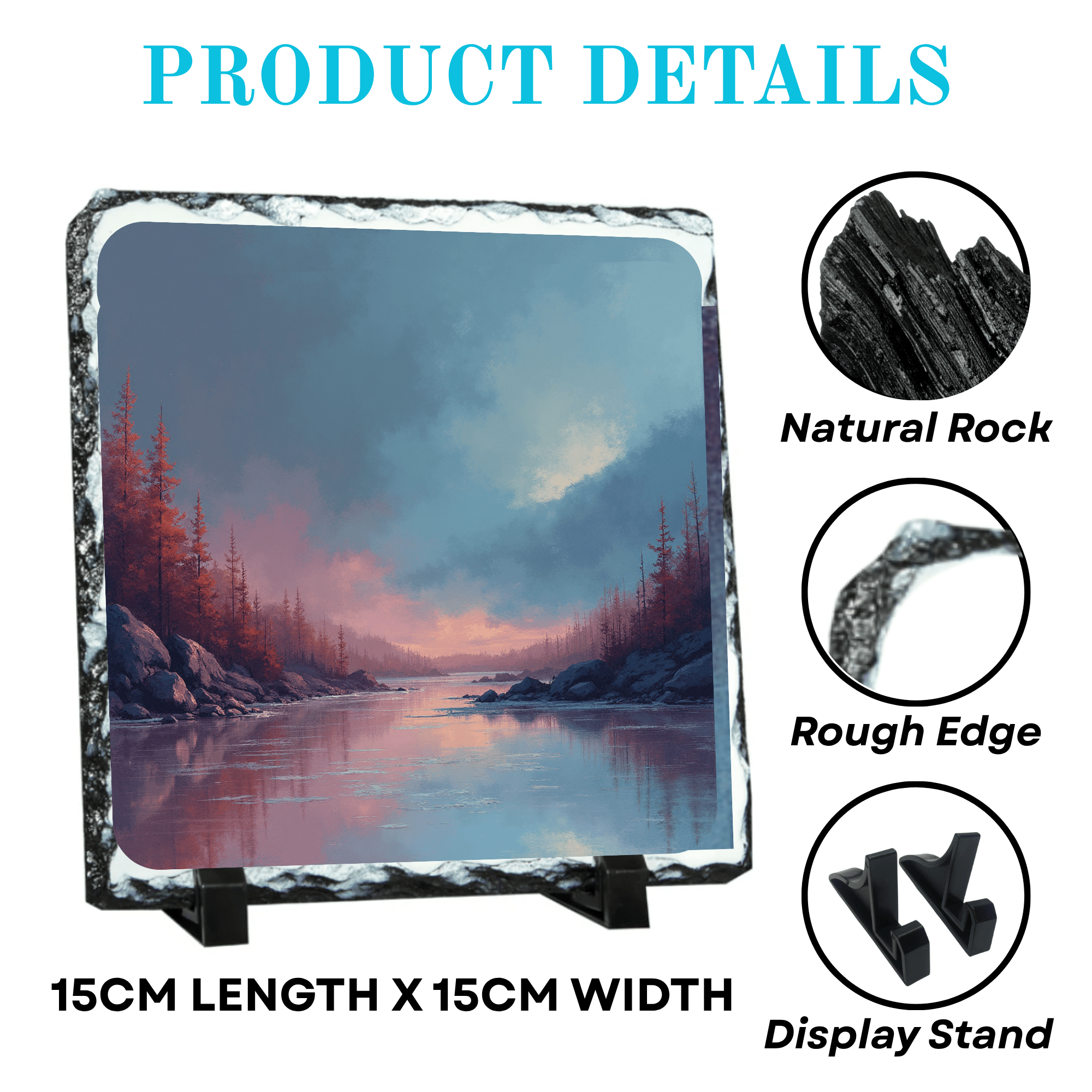 Personalised Sublimation Photo Slate, Custom Photo Rock Plaque