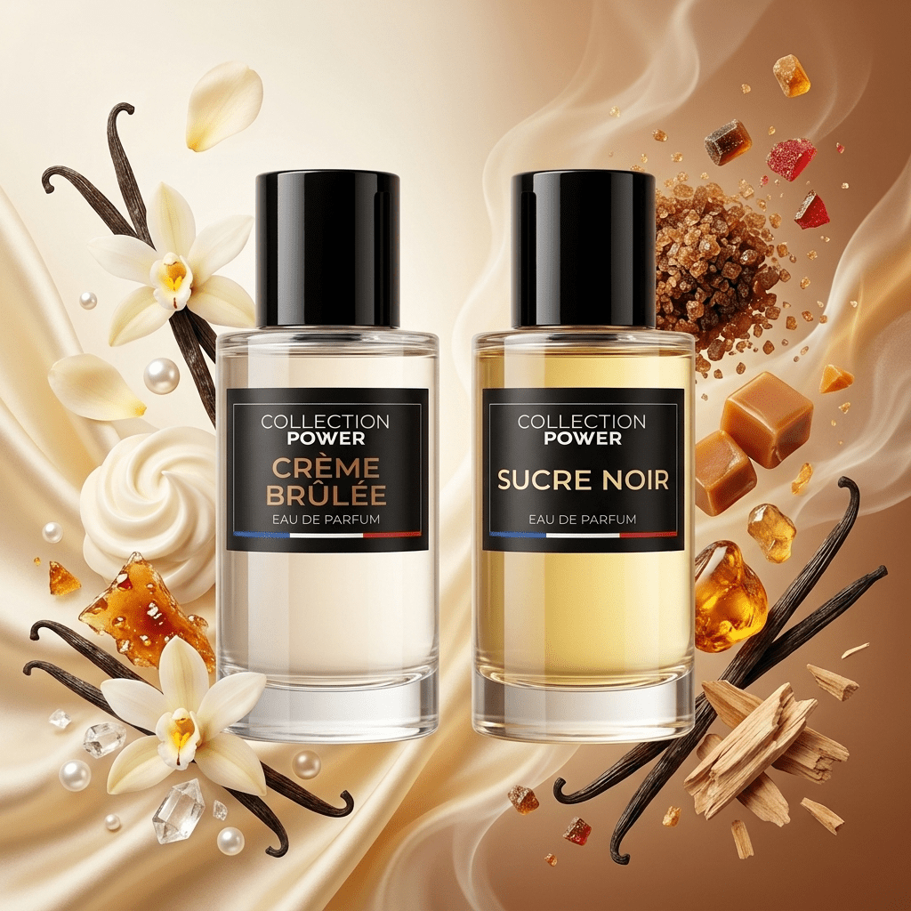 TEMU Lot de 2 Eaux de POWER CRÈME BRÛLÉE 50ml et NOIR 50ml