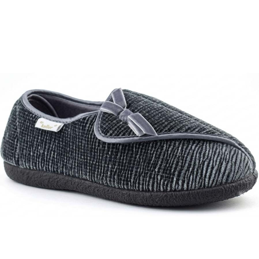 Dr Keller Women's Adjustable Touch Fasten Slippers for Comfort