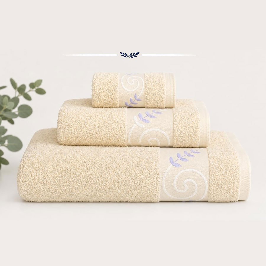 TEMU Juego de toallas de baño 100% (juego de 3 piezas) - toallas de baño, toallas de y toallas de baño | Suaves al , bordes , diseño elegante | Juego