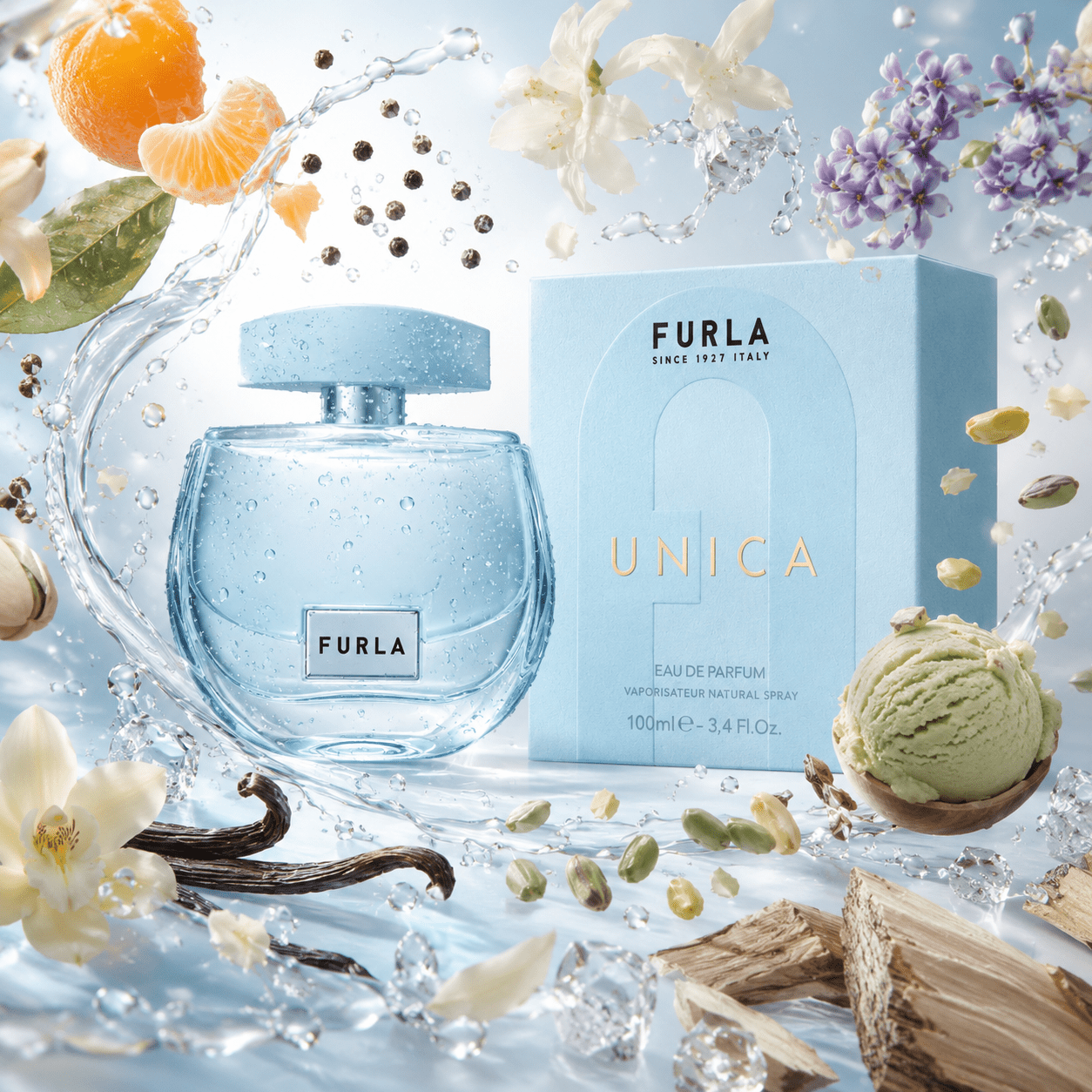 Image of Unique Eau De Parfum For Women 100 Ml - Floral Gourmand Perfume With Notes Of , Pistachio, Vanilla, And