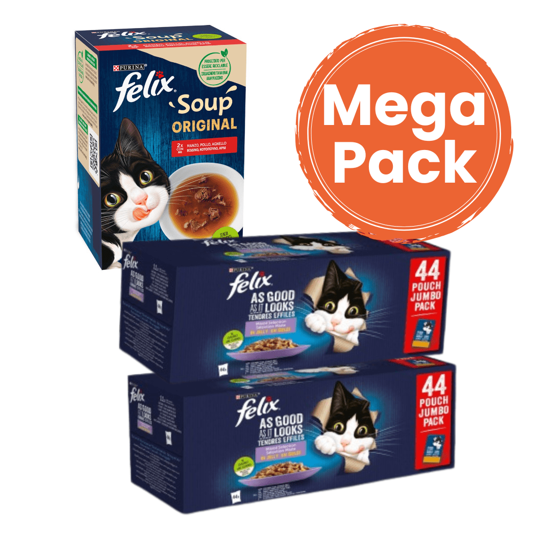 TEMU Paquete Jumbo Felix (2) + Soup Seleção (1)