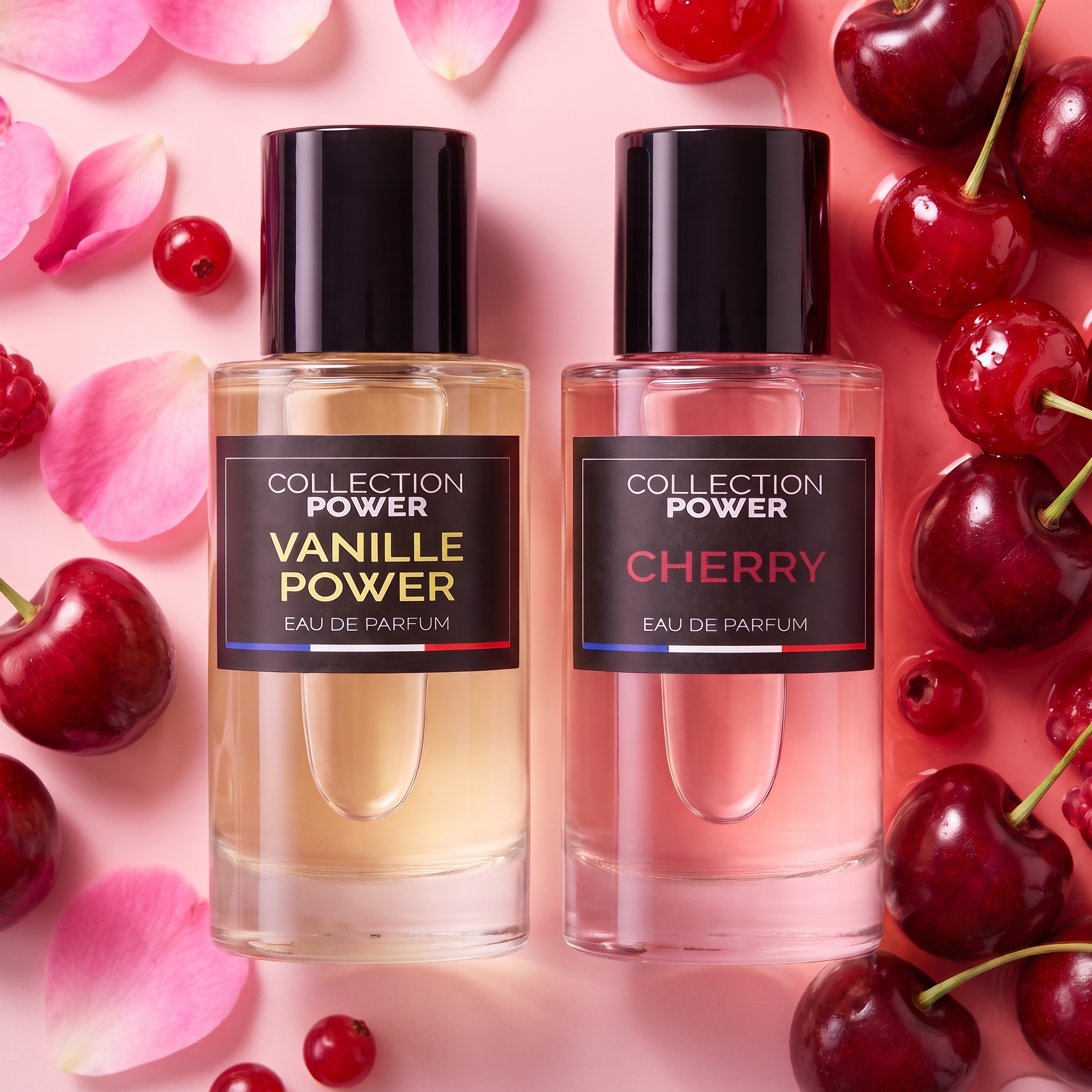 Scented Power Vanille Power 50ml And Cherry 50ml, 2 Eau De Parfums With Vanilla, Fruity, And Gourmet