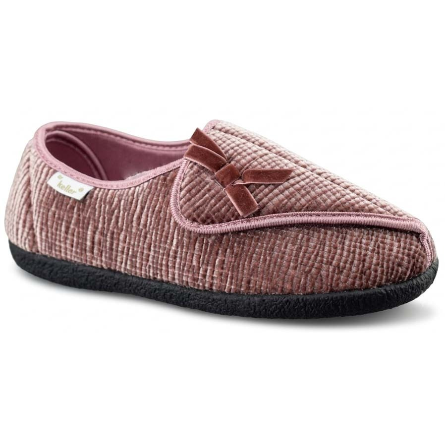Dr Keller Women's Adjustable Touch Fasten Slippers for Comfort