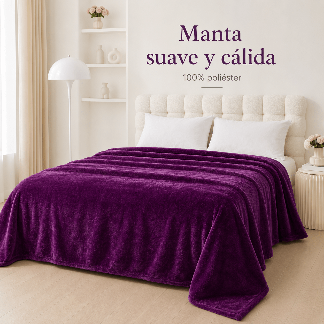 TEMU para casa de poliéster 260 g/m², color , para sofá, cama y viaje, 1