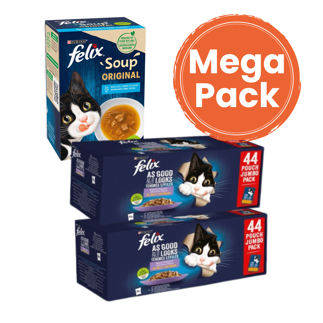 TEMU Paquete Jumbo Felix (2) + Sopa de Selección de (1)