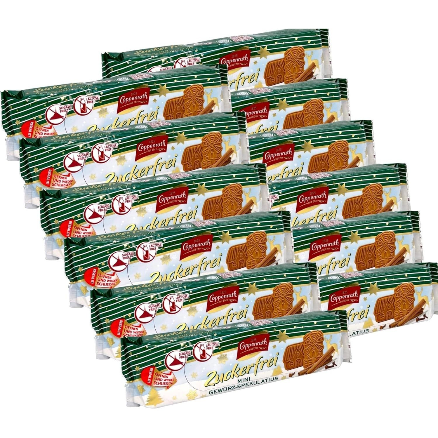 Image of Coppenrath Mini Spiced Speculoos 150g | Lactose-free, Sugar-free, Halal (12-pack)