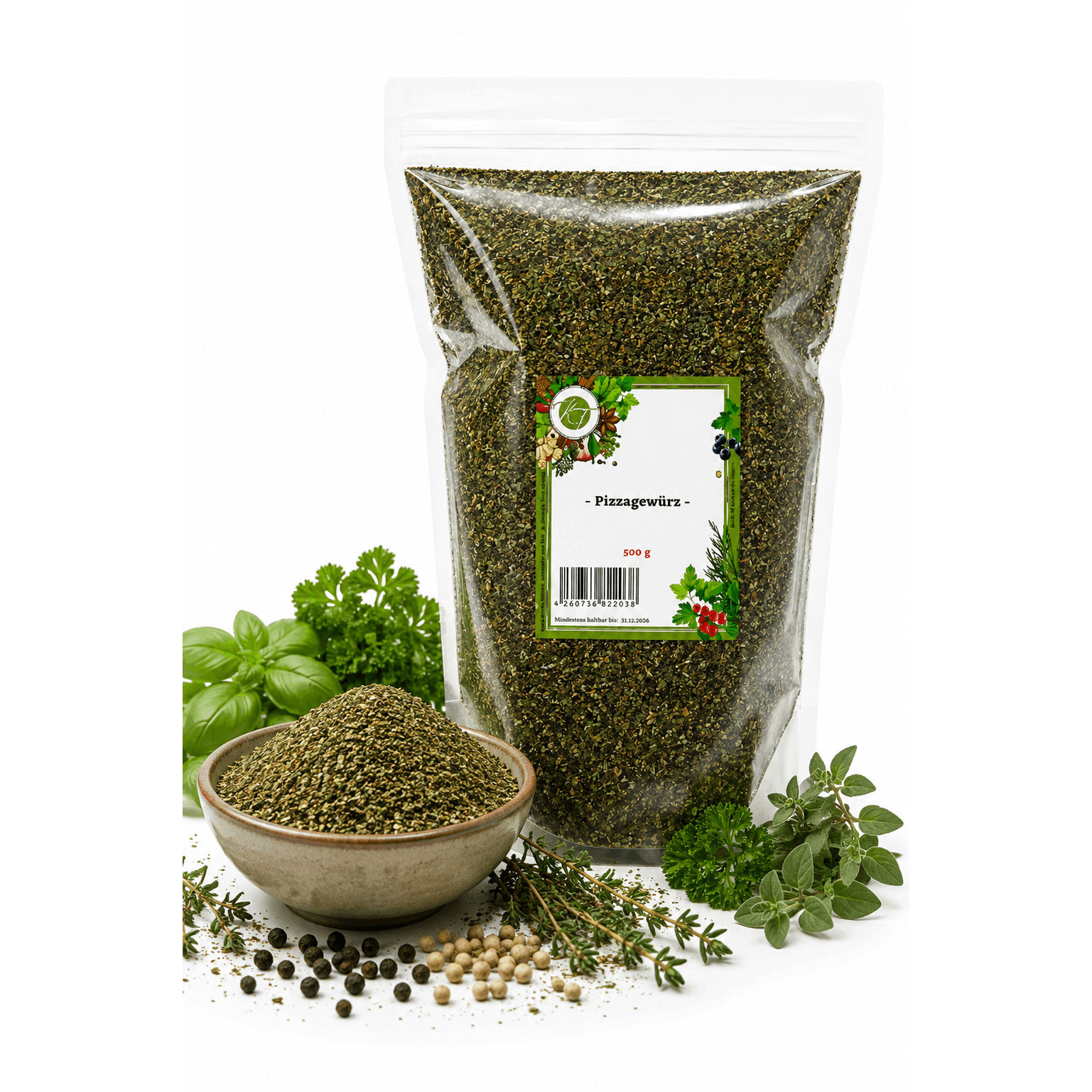 Image of Kt Pizza Spice - Pasta Spice - Mediterranean Spice Blend - 1a Quality