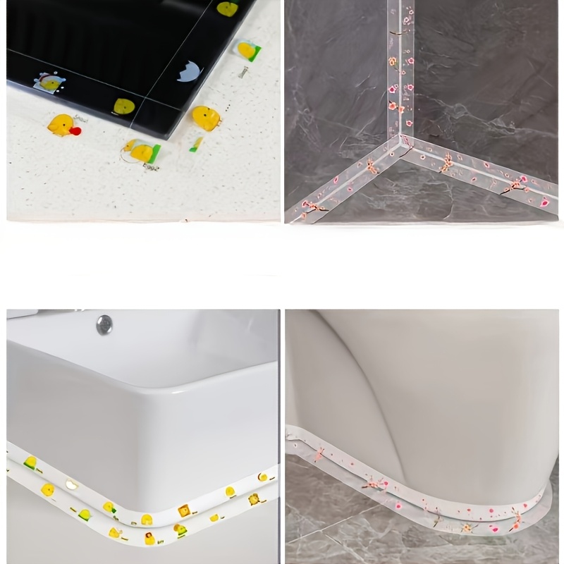 2 Rolls Waterproof Transparent Sealing Tape, Self-Adhesive
