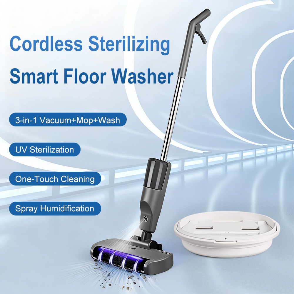 Image of 3-in-1 Wireless Cleaner, Cleaning, With Large-capacity Dustbin Self-cleaning Vacuum, Effortlessly Removes Pet Hair & , For Hard Floor & Area Rug