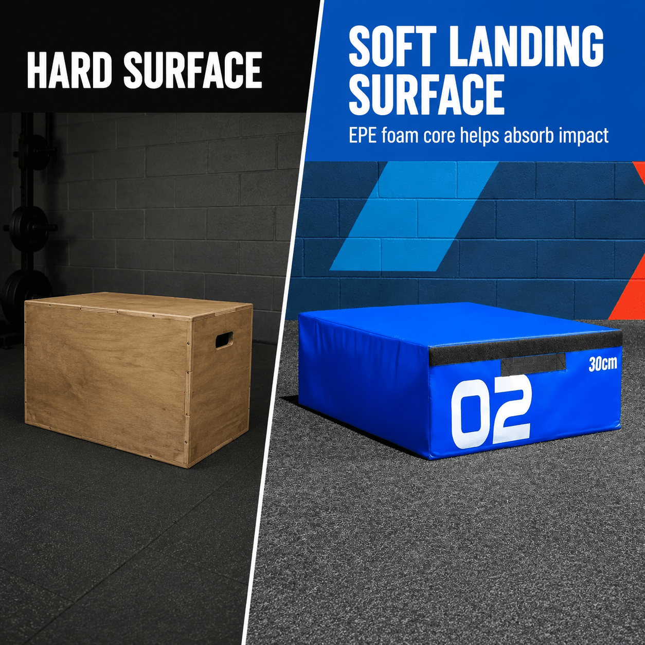 30cm Soft Plyometric Box for Home Gym Workouts