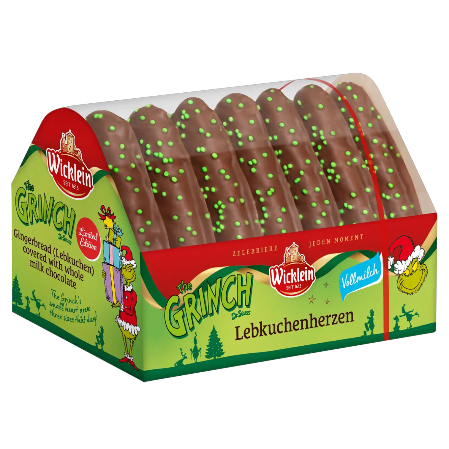 Wicklein The Lebkuchen Hearts With Whole Milk Chocolate 215 G