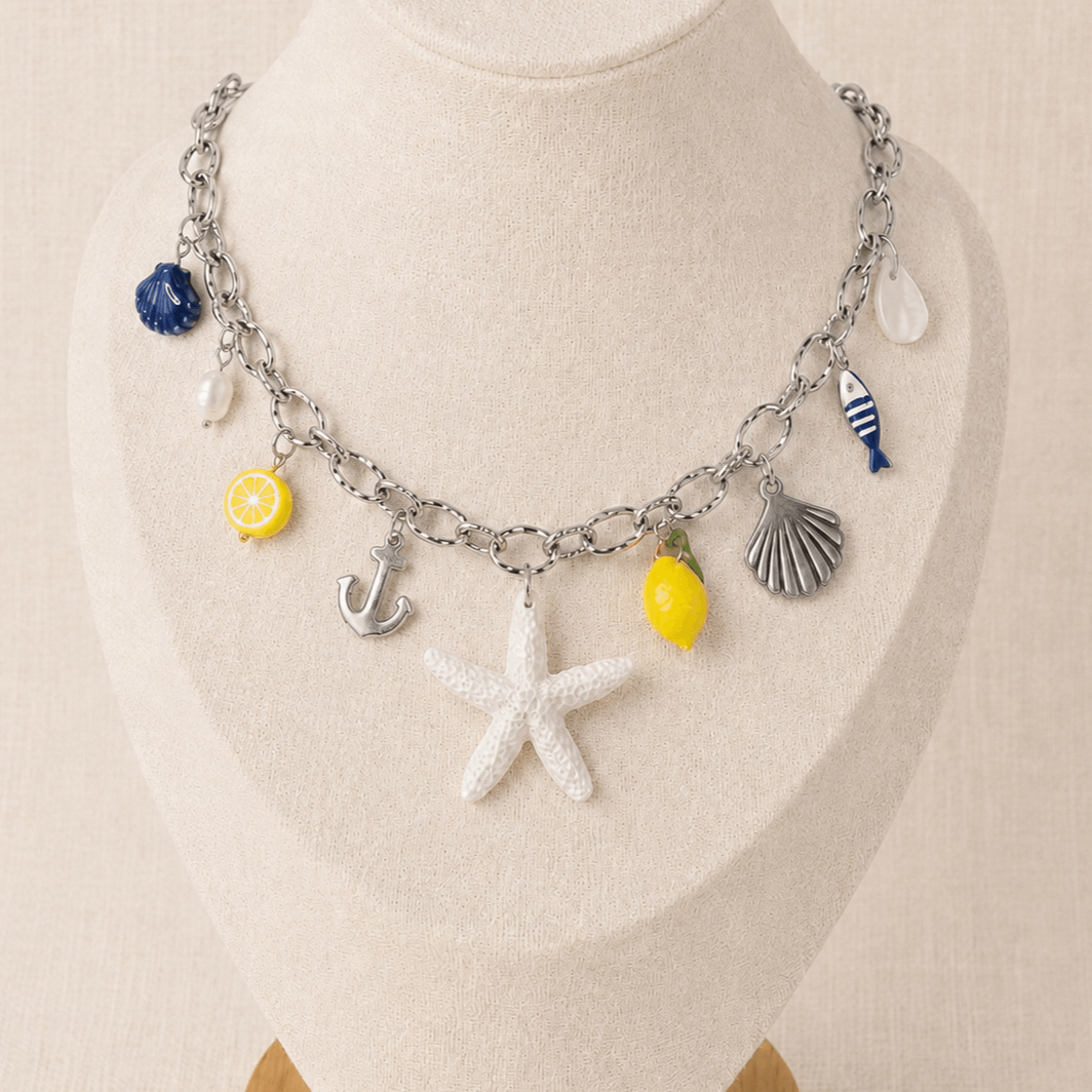 Charm Necklace - 100% Stainless Steel