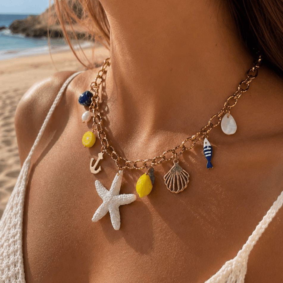 Charm Necklace - 100% Stainless Steel