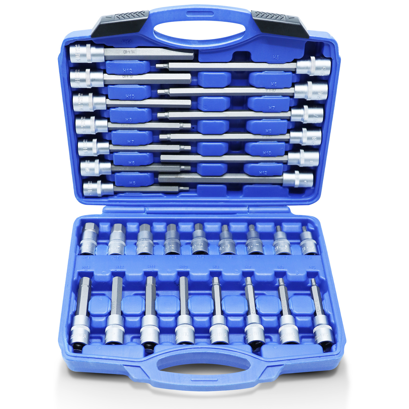 Image of Hex Socket Set 1/2" Drive Hx5-hx19 Steel