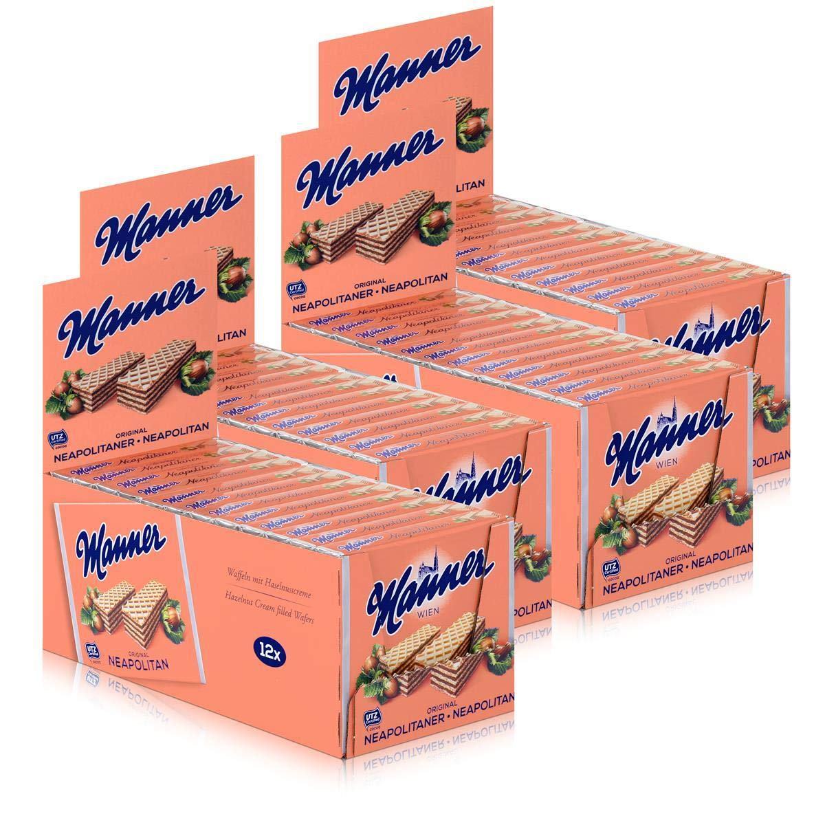 Image of Neapolitan-style Wafers 48 X 75 G - Crispy Waffles With Fine Hazelnut-cocoa Cream, Ideal For Storage, Office, Break And On-the-go