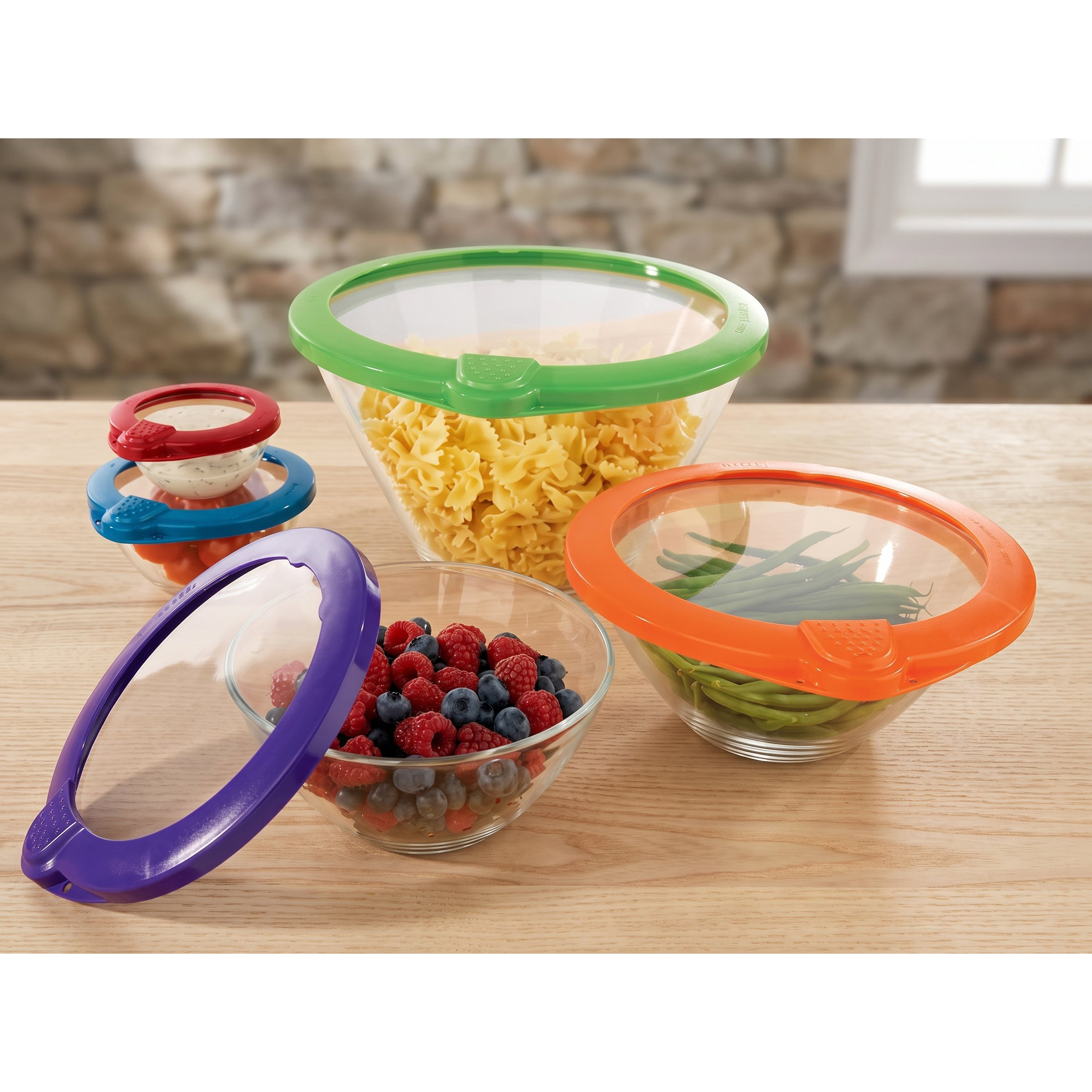 TEMU Set Of 5 Reusable Silicone Vacuum-seal Elastic Lids – 5 Sizes 10/14/18/23/28 Cm, Universal Cover For Bowls, Cups, And Containers, Washable And