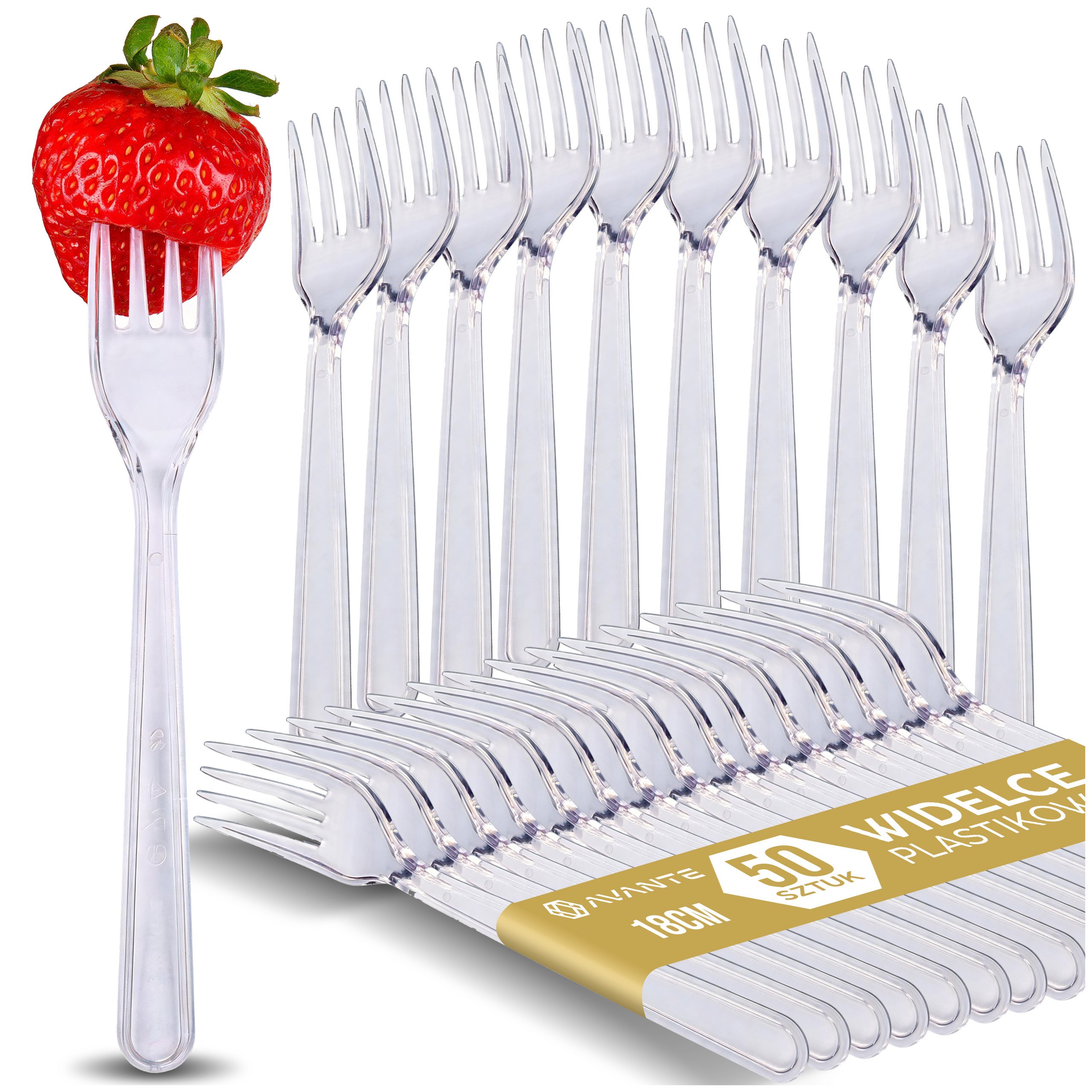 TEMU Transparent Reusable Plastic Forks For Grill 18cm 50pcs. A Set Of 50 Full-size Dinner Forks Made Of Polystyrene Ps For Dishwasher. Clear Plastic