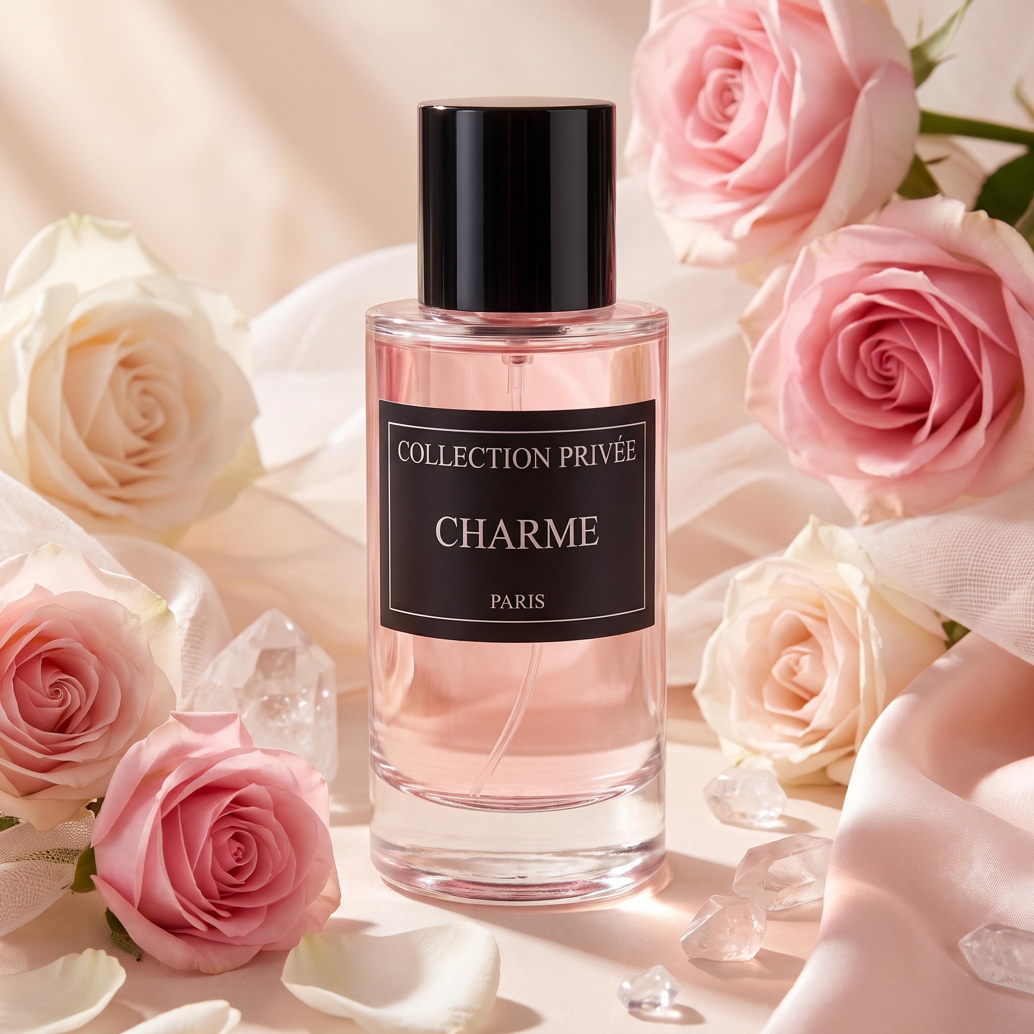 TEMU CHARME COLLECTION PRIVÉE 50ml – Eau de Parfum aux Notes Florales, Fruitées et Musquées, Senteur Douce et Élégante
