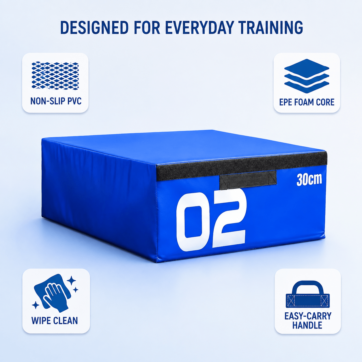 30cm Soft Plyometric Box for Home Gym Workouts