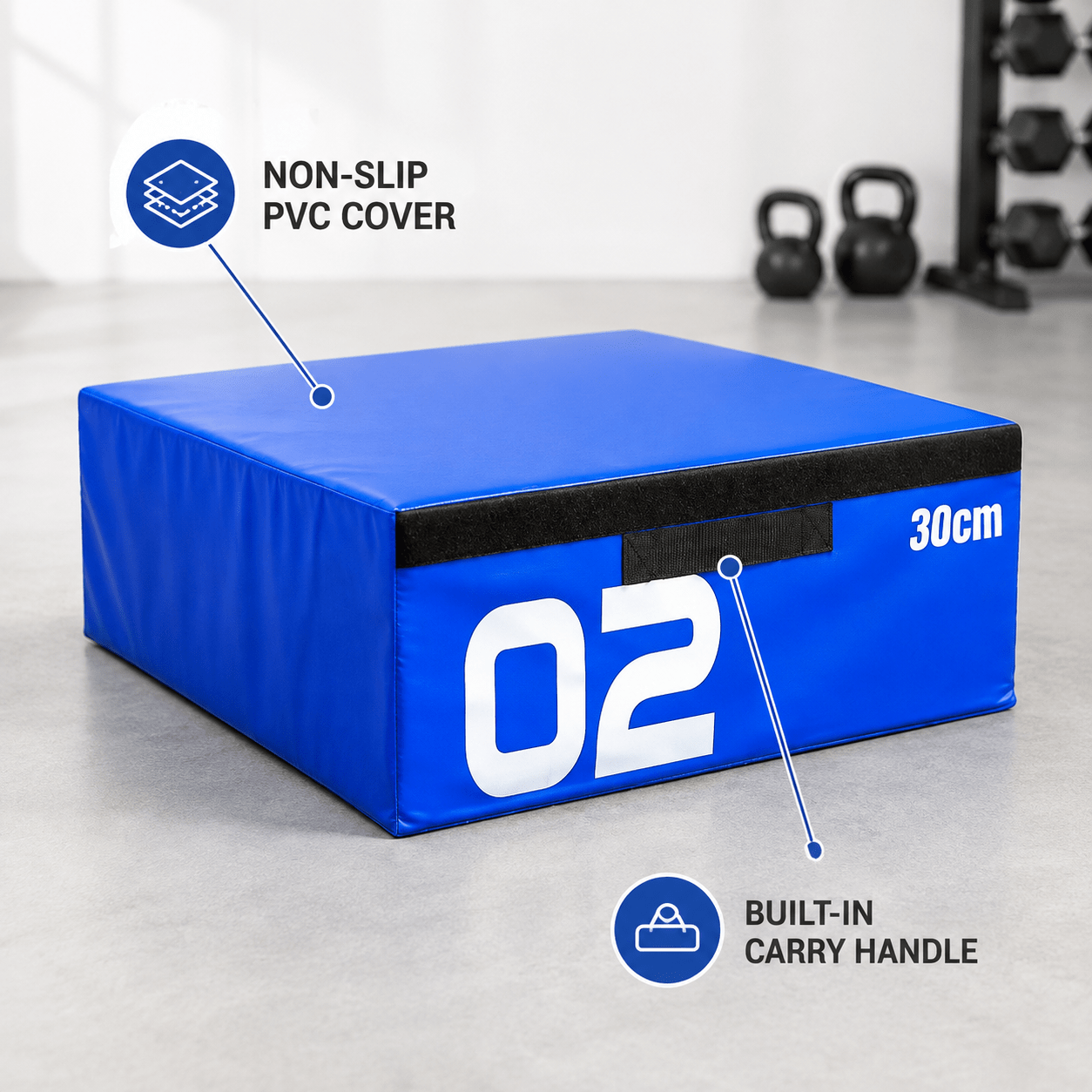 30cm Soft Plyometric Box for Home Gym Workouts